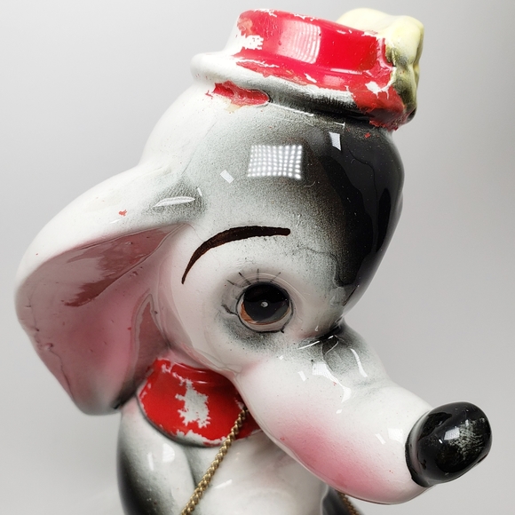 Vintage Kitsch Basset Hound Dog Chain Figurine Set Artmark Anthropomorphic - Picture 8 of 16